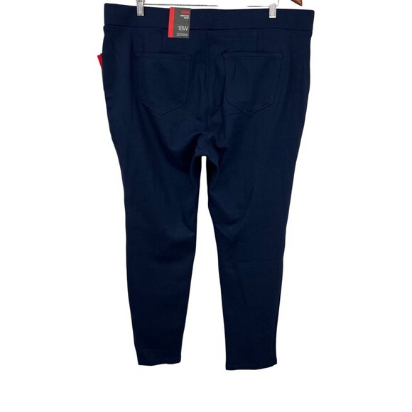 Style & Co Womens Mid Rise Ponte Legging 18W 18 Comfort Waist Blue Stretch New - Picture 3 of 7